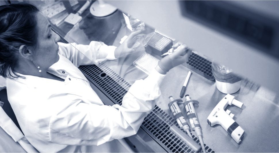 woman in lab